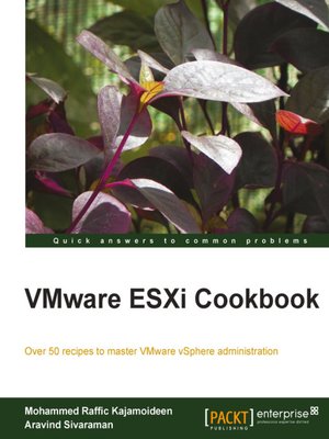 cover image of VMware ESXi 5.1 Cookbook